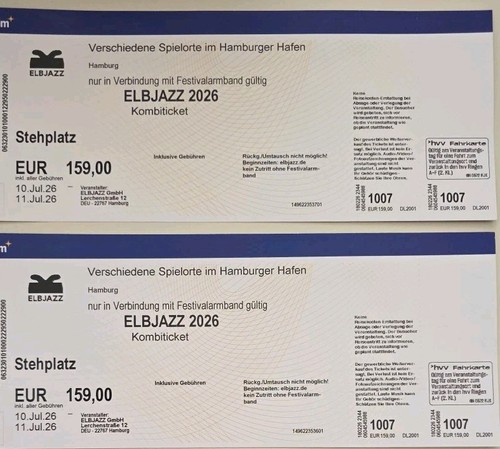 Elbjazz 2026 verschiedene - 2026,,