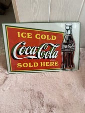 Blechschild 44cm x30 COCA COLA Nostalgie Werbung Reklame Bar Kneipe