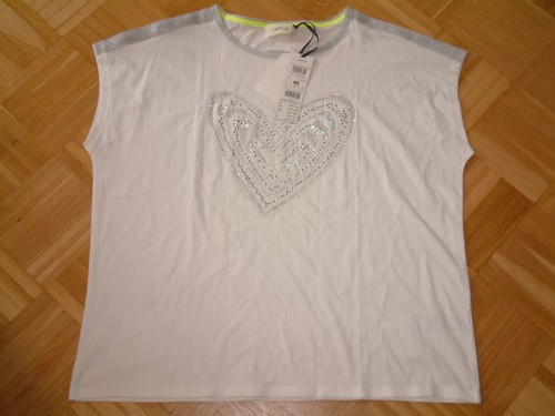 Cartoon shirt glitzer - t-shirt, herz