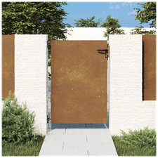 Gartentor cortenstahl rostig - cortenstahl,