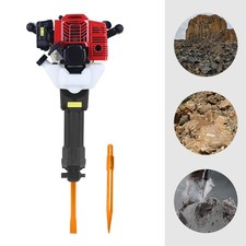 1900W 52CC 2-Takt Benzin Abbruchhammer Profi Stemmhammer Set mit Bohrer 55J EU