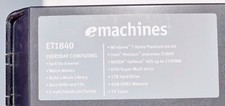Acer - ET1840 - 1TB HDD - Intel Pentium E5800 - NVIDIA GeForce 405 - 4 GB RAM