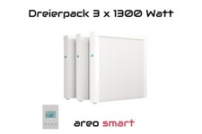 Elektroheizung 3x1300W Heizung Flächenspeicherheizung smart Schamotte 10% Rabatt