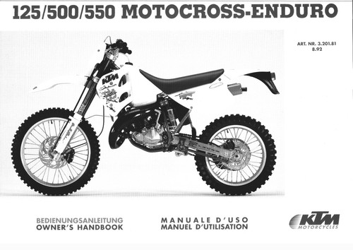 Werkstatthandbuch ktm 125 exc - 125,