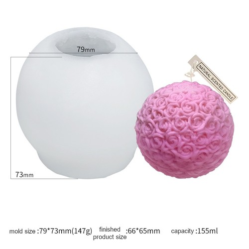 Kerzenform silikon bubble - silikon,