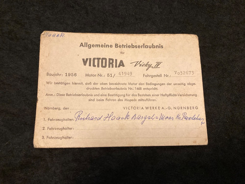 Betriebserlaubnis victoria - betriebserlaubnis,
