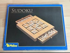 Sudoku-Brettspiel aus Holz mit Schublade, Denksport Tischspielzeug
