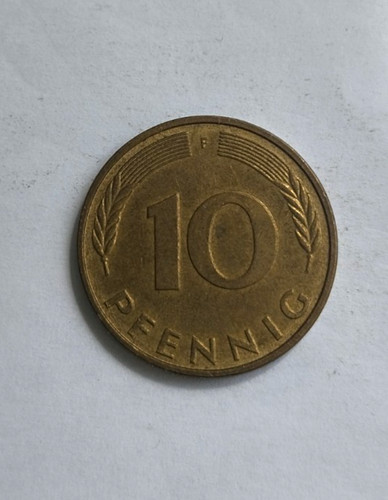 Brd pfennig 1996 messing - 10, f