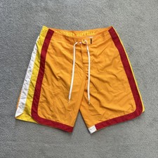 SUNDEK Herren Badehose Shorts Gr. M USA Beach Surf Boxer Badeshorts 19516 Gelb