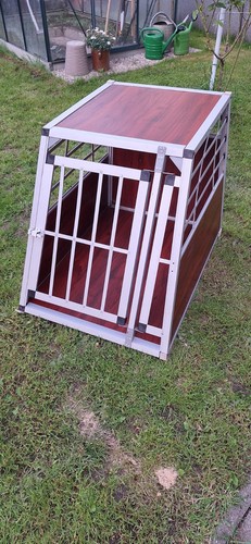 Alu holz hundetransportbox - holz,