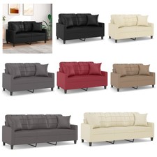 2/3-Sitzer-Sofa mit Zierkissen