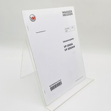 Wacker Neuson Vibrationsplatte VP 2050A VP 2050AW Betriebsanleitung Wartung