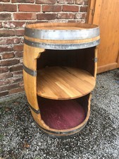 Weinfass Bar, ganzes Fass, große Öffnung, geölt