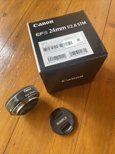 Canon EF-S 24mm F2.8 STM Pancake-Objektiv (52mm Filtergewinde) schwarz