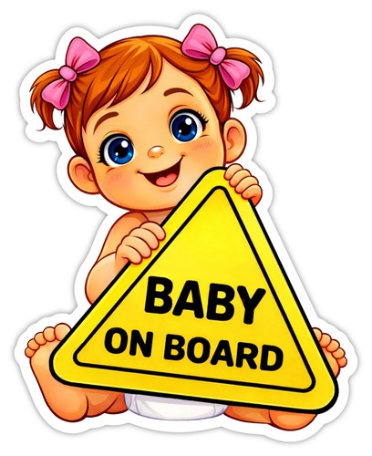Baby board kind im auto - baby, on