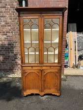 Eckvitrine Eckschrank Eiche