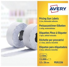 AVERY Zweckform Etiketten für Preisauszeichner 26 x 12 mm weiß 1.500 Etiketten