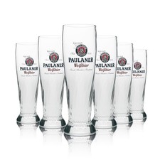 6x Paulaner Weißbier Glas
