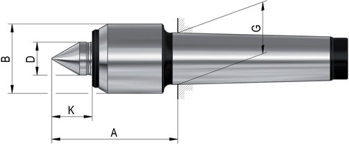 Röhm körnerspitze mitlaufend - rÖhm,