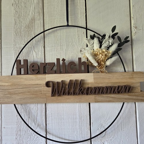 Türschild türdeko herzlich - türschild,