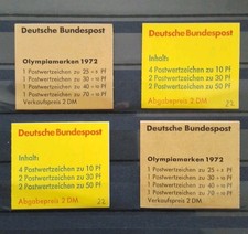 Briefmarken Markenheftchen Bund Postfrisch 4 Stück