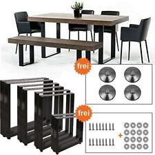 2er-Set Tischbeine Tischgestell Möbelfuß Tischkufen Hairpin Leg Tischfüße Stahl