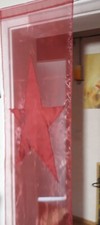 Organza Raum/Fenster Deko Banner 1 Schal"Stern"44x147cm WeinRot R/BWare Neuwert.
