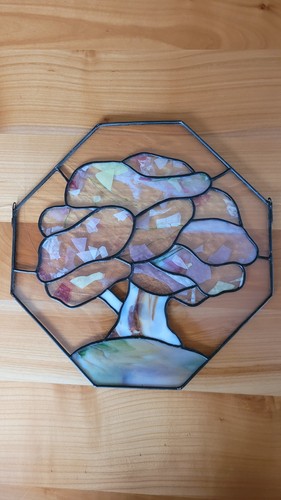 Tiffany glas fensterbild - glas-fensterbild, baum