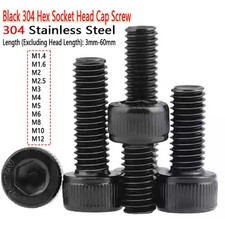 M1.4-M12 Black 304 Stainless