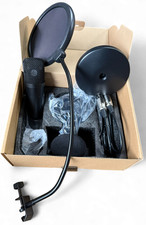 Studio Mikrofon Set | Kondensator Mikrofon mit Popfilter & Halterung | USB & XLR