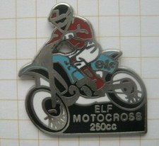 MOTOCROSS 250cc ELF / MOTOR-RAD FAHRER ............  Tankstellen-Pin (245k)