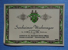 altes Weinetikett