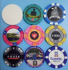 Casino Poker Chips, Clay