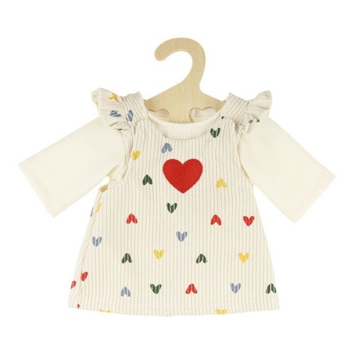 Heless puppen kordkleid - puppen-kordkleid, herz