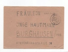 Gebühr bezahlt Brief Barfrankatur Elzach 3.11.45 nach Burghausen