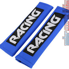 Eufab Gurtpolster 2 Zoll Gurtschoner blau Racing 50mm mit Klettverschluss