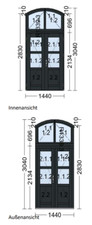 Stichbogen holzhaustür - stichbogen,