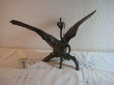Großer Metall Adler / Tier Figur / Vogel aus Sammlung