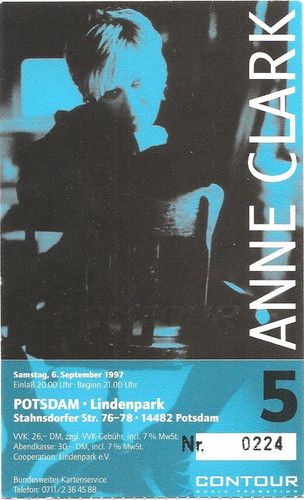Anne clark concert 1997 - clark,