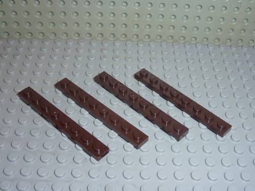 Lego dkbrown platte - x,