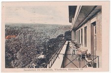 alte Ak Wiesbaden, Sanatorium Dr. Dornblüht, Händelstr. 15, Balkon, gel. 1922