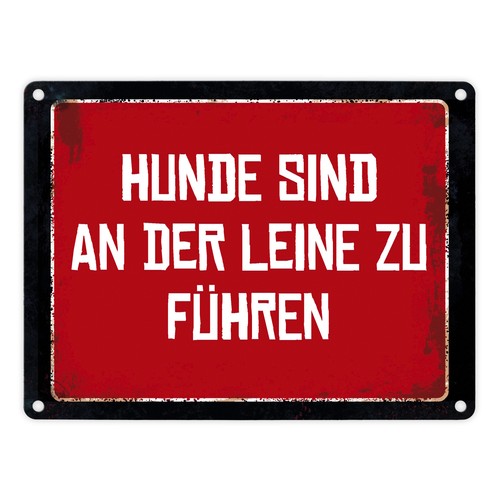 Hunde sind der leine zu - leine,