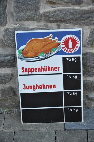 Altes blechschild - altes,