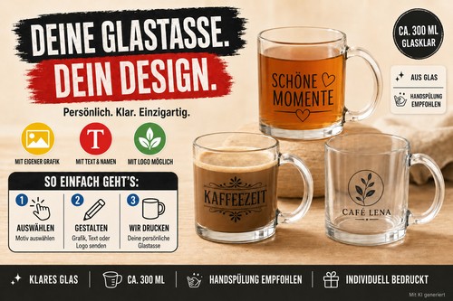Personalisierte glastasse foto - glastasse,