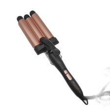 Lockenstab Stylinggerät Haarpflege 3 Fässer Beach Waves Welleneisen Einstellbar 