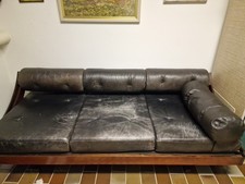 Gianni Songia Schlafsofa GS 195 für Sormani 60er vintage Leder