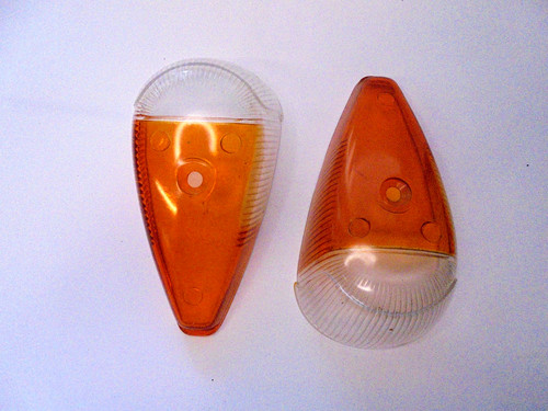 Blinkerglas breit transparent