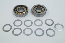 Kreidler Flory MF 23 3 Gang Kurbelwellen Lager Set BO-17 mit Ausgleichsscheiben