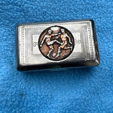 Antikes Zigarettenetui Thema Fußball