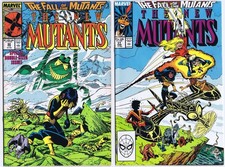 NEW MUTANTS # 60, 61 US Comic 1987 FALL OF THE MUTANTS